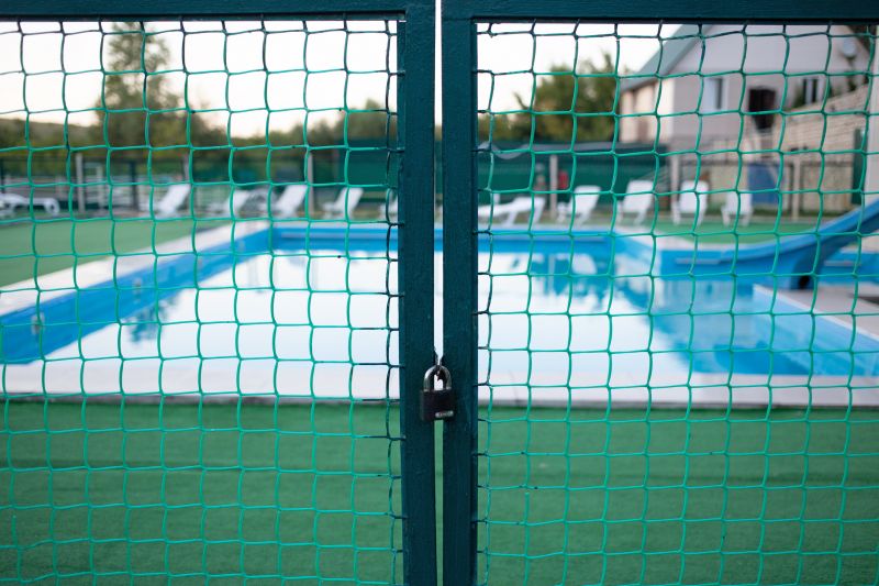 Mesh Pool Fence Construction detail